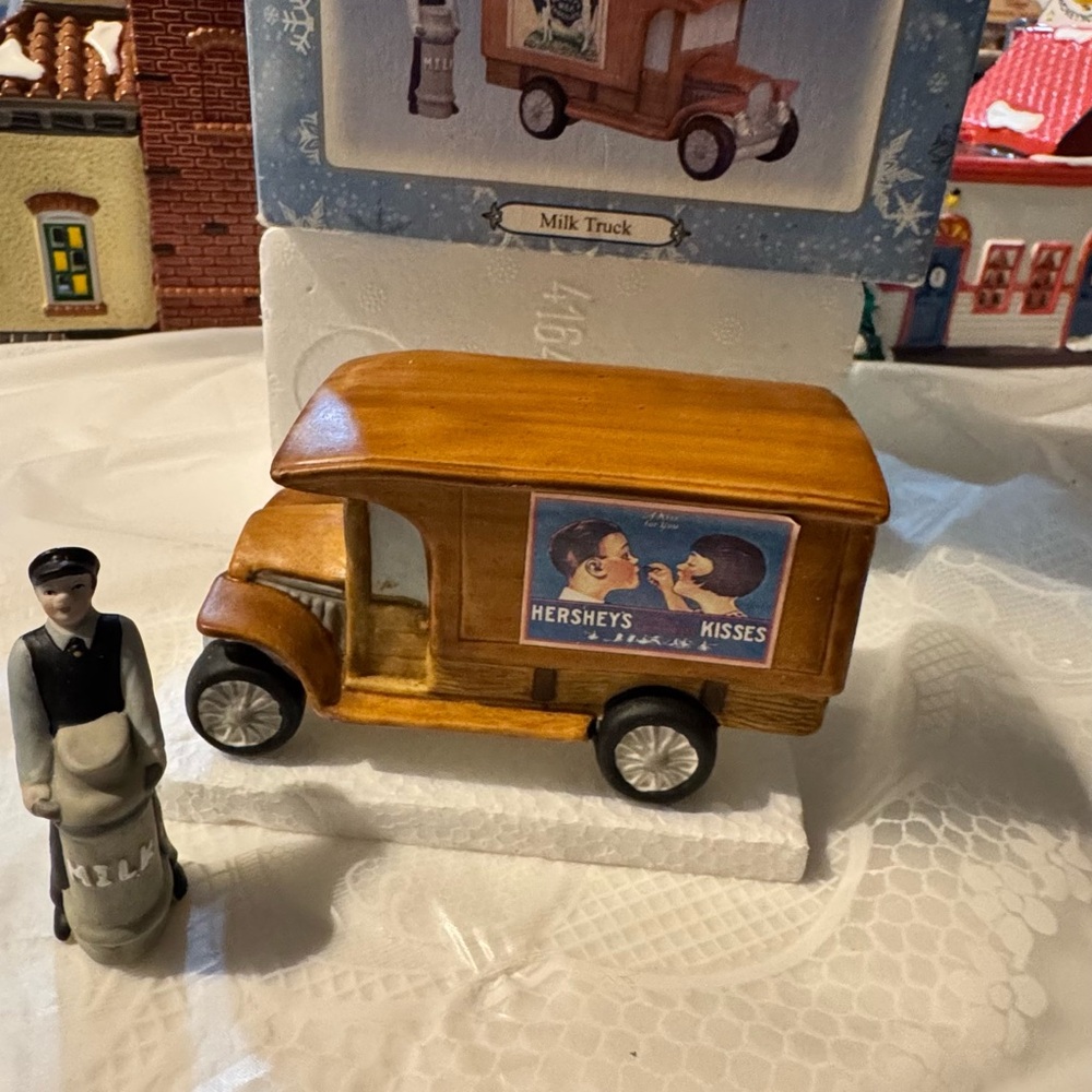Hershey’s Christmas village milk truck